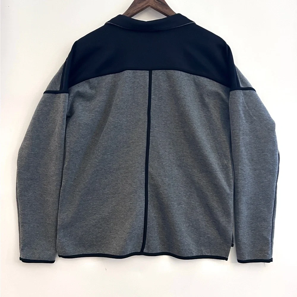 Champion Clean Athletic Full-Zip Jacket | Gray Black | Size L